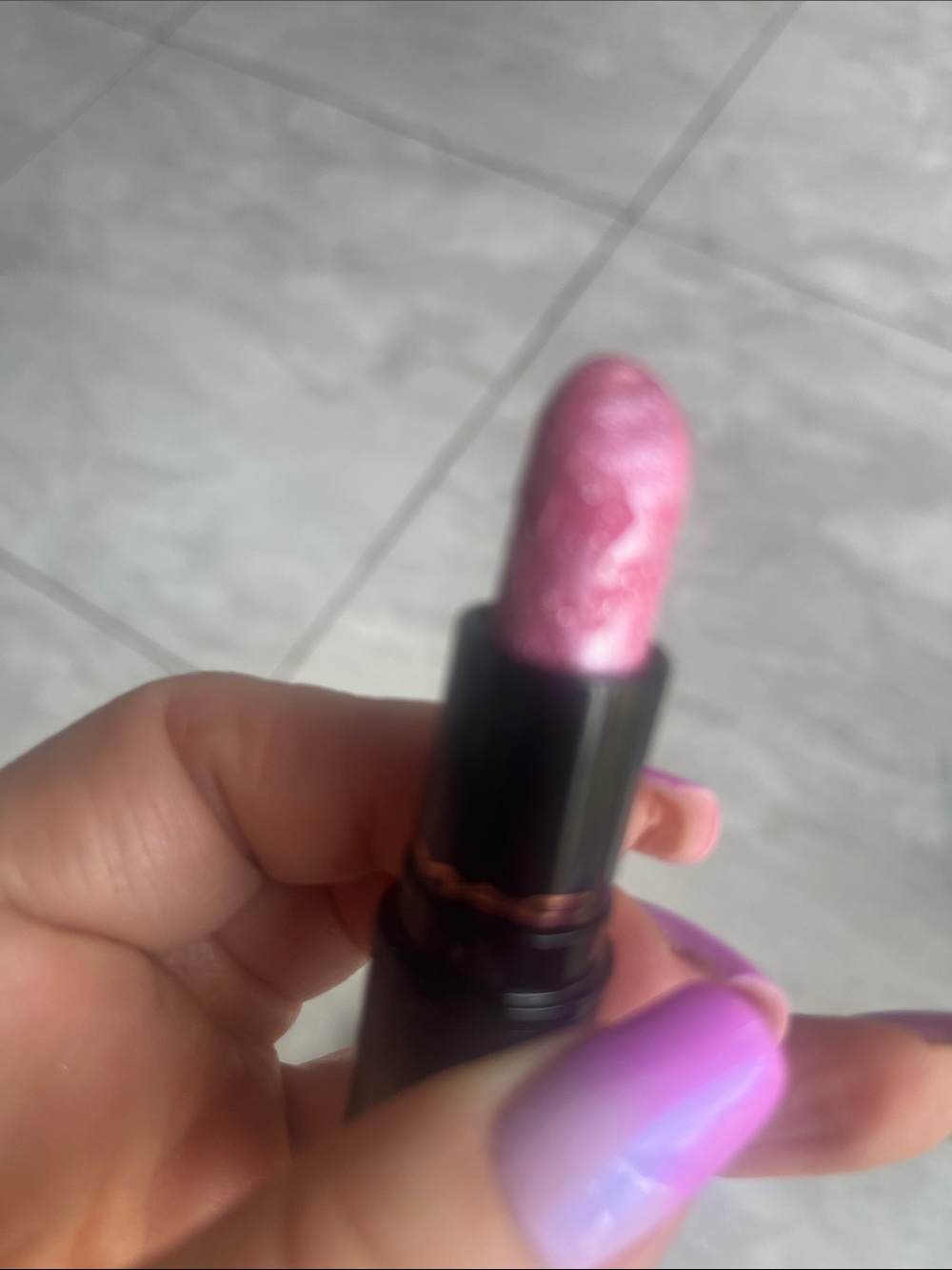 MAC Cosmetics Iridescent Pink Shimmer Lipstick - Picture 3 of 8